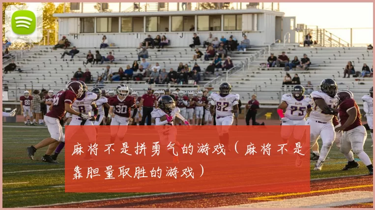 麻将不是拼勇气的游戏（麻将不是靠胆量取胜的游戏）